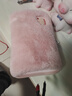 彩虹暖手宝热水袋电热暖手宝暖肚子暖水袋暖脚暖身暖手宝宝充电 粉色 实拍图