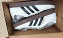 adidas ENTRAP美式校园风运动少年感复古篮球风板鞋男女阿迪达斯   白/蓝   36.5 实拍图