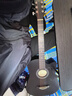 维卡斯（WEIKASI）民谣吉他初学者木吉他单板新手入门练习琴guitar吉它学生男女乐器 41英寸纯黑色+礼包【进阶推荐】 实拍图
