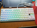 狼蛛（AULA）F87ProV2客制化无线机械键盘电竞游戏专用  蓝牙/2.4G/有线三模连接全键热插拔gasket结构办公键盘 F87ProV2大宗师版【海棠轴】白色等高线 实拍图