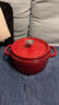 炊大皇珐琅锅铸铁锅家用炖锅砂锅汤锅焖烧锅电磁炉燃气煮锅22cm 实拍图