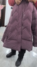 雅鹿奶奶冬装羽绒服女复古盘扣60岁70老人冬季衣服中老年妈妈外套 1890豆沙紫厚款 5XL 推荐160-175斤 实拍图