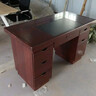 信京 办公桌电脑桌办公室老板桌家用经典油漆电脑桌1.2米（红棕色） 实拍图