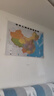 2025版中国地图+世界地图大尺寸107.5*75厘米双面覆膜高清书房贴图教室墙贴中小学生学习地理百科知识挂图折叠版武汉大学出版社书通天下 中华人民共和国地图1张 实拍图