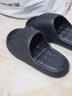 HIPANDA拖鞋男士EVA厚底踩屎感室内居家用防滑耐穿外穿凉拖女 黑色 40-41 实拍图