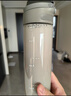 乐扣乐扣（LOCK&LOCK）一键式运动水杯塑料杯户外便携水壶带把手刻度男女杯子灰色750ml 实拍图