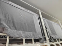 半弦月宿舍床帘上下铺五层全遮光蚊帐一体式全封闭全包围大学生四季通用 暗灰色【五面全遮光】粗支架 0涂层 防蚊一体 190cm*90cm 【三门可伸缩65-120高】 实拍图