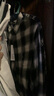 优衣库童装男童女童法兰绒格子衬衫长袖衬衣薄外套上衣新款478132 09 黑色 160 实拍图