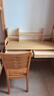 华舟书桌家用学生学习桌带书架可升降写字桌书房电脑桌1.1米原木色 实拍图