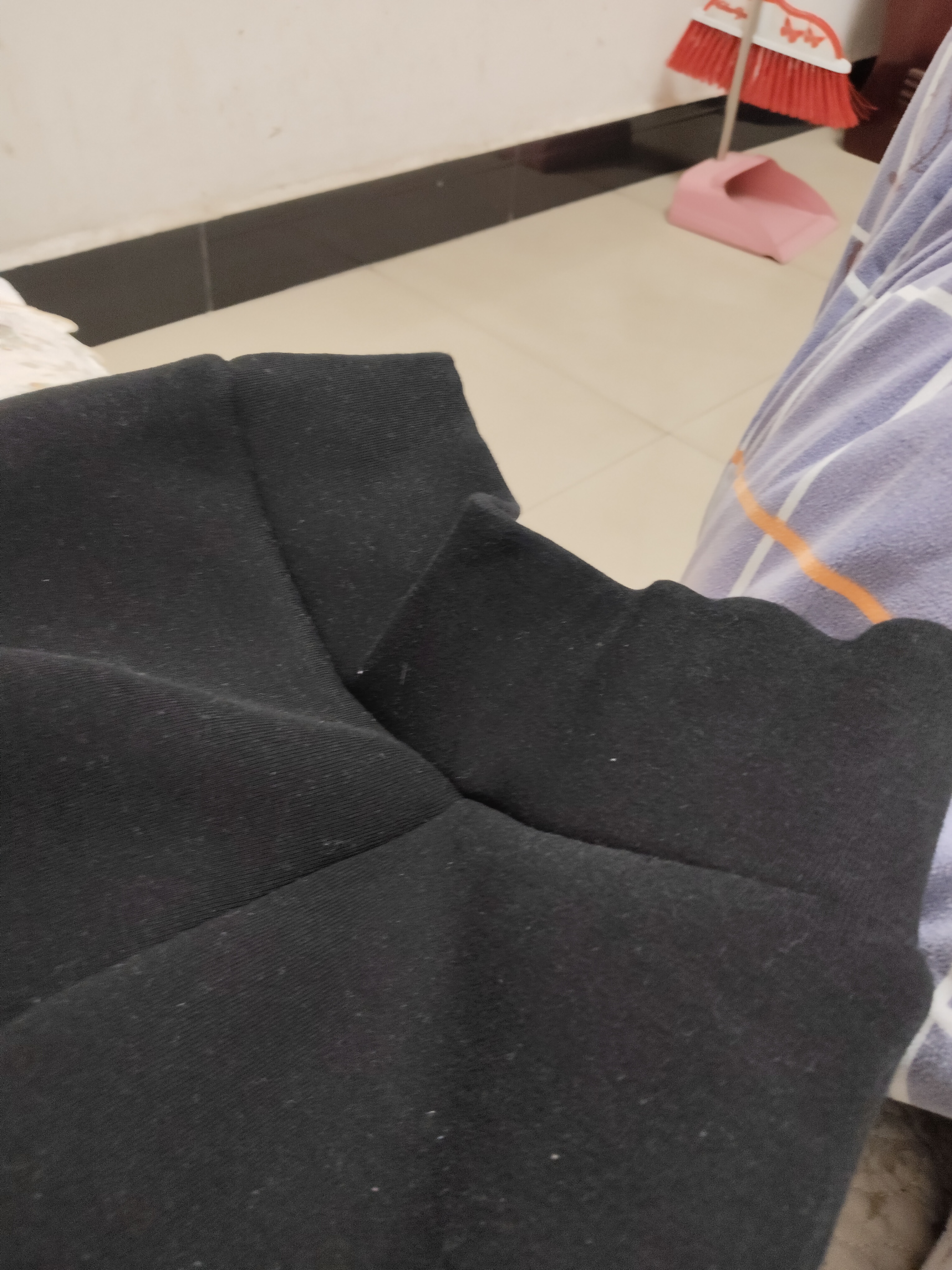 恒源祥羊羔绒打底裤女士外穿秋冬季纯棉高腰秋裤加绒加厚毛裤子保暖棉裤 黑色【羊羔绒  800克】 L 适合110-130斤 实拍图