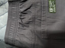 【纯棉耐磨】春秋季纯色休闲裤男士宽松大码直筒裤工装加绒工作裤 黑色+深灰 【春秋厚款】 2XL 【适合160-180斤体重】 实拍图