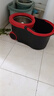 太太乐 旋转拖把桶双驱动好拖手压不锈钢杆拖地桶墩布地拖布桶 红黑桶 加强杆配2个拖头 实拍图