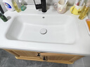 波彼（BOBI）台盆陶瓷一体盆洗手盆单盆阳台浴室柜卫生间半嵌入洗脸面盆池定制 【80*48CM】盆+弹跳下水+防臭管 实拍图