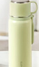 苏泊尔（SUPOR） 保温杯316L不锈钢大容量水杯学生保温杯男女士车载户外便携杯子 嫩芽绿【把手款】520ML 实拍图