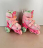 小状元儿童轮滑鞋女童溜冰鞋初学者3岁幼儿宝宝双排滑冰鞋生日礼物 粉【护臀+包+头盔护具套装】 XS 【适合日常26-30码】尺码可调 实拍图