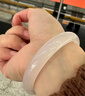 周六福白月光玉髓手镯宽条白透新中式国风送女友生日礼物 58mm 新年礼物 实拍图