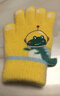 牧萌儿童手套秋冬季全指手套保暖男女童学生上学写字针织手套 黄色 实拍图