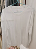 京东京造【50S水柔棉】长袖t恤女纯棉25秋季新款打底衫白小T 白色 XL 实拍图