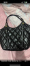 UR2025秋季新款女士菱格纹托特单肩包UAWB50174 黑色 实拍图