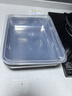 鸿宇316不锈钢保鲜盒带盖方盘冰箱收纳盒盘子野餐盒饺子方盒长方形 316加厚25*20.5.5【三个装】 实拍图