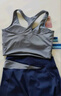徽昂运动套装女瑜伽服套装跑步健身服速干衣拼色内衣背心长裤鲸蓝L 实拍图