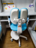 读书郎儿童学习椅中小学生写作业写字椅子家用可升降椅调节背座椅 真追背8cm+一键启动+升降脚踏蓝 实拍图