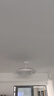 欧普（OPPLE）风扇灯吊扇灯遥控LED照明Ra98餐厅卧室吊灯变频低噪包安装 冰风白 实拍图