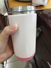 苏泊尔（SUPOR）保温杯咖啡杯男女款吸管水杯高颜值便携随行大容量车载礼物杯子 甜心粉450ml+双层陶瓷覆层内胆 实拍图