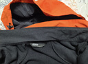 京东京造【黑武士战甲三合一冲锋衣】男女抓绒内胆外套新衣服 熔岩橙 2XL 实拍图