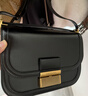 CHARLES&KEITH金属扣翻盖复古豆腐包单肩包包女包生日礼物送女友CK2-80782444 Black黑色 M 实拍图