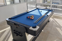 SZX成人标准4合1游戏桌 家庭商用台球乒乓球冰球黑8式室内球厅娱乐桌 7尺4合1-213*111*81cm-黑桌+蓝布 实拍图