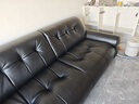 儒黛真皮沙发床法式电动伸缩功能黑糖云朵高档头层牛皮复古小客厅智能 2.4米金属-电动伸缩-可视面真皮 Ultra 肌理肉感半青皮（1.6-1.8mm） 实拍图