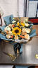艾斯维娜鲜花速递向日葵混搭花束生日礼物全国同城配送 向日葵香槟韩式花束 实拍图