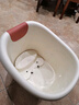 日康（rikang）泡澡桶 儿童折叠浴桶婴儿洗澡盆 宝宝洗澡桶赠浴凳 X1026-2 实拍图