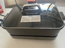 美的（Midea）火锅专用锅超速沸电火锅鸳鸯锅分体式多功能锅电煮锅0氟钛陶8L电热锅多用途锅HGS3528S1 实拍图