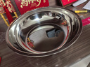 不锈钢和面盆加深揉面盆家用厨房打蛋洗菜发面汤盆汤锅大盆火锅 32cm不锈钢和面盆+玻璃盖 实拍图