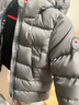 保姆鹅  【风墙】儿童羽绒服宝宝中长款护脸加厚外套保暖童装[NG2664] 大象灰 120 实拍图