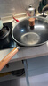张小泉精铁旋压无涂层全灶具通用炒锅铁锅炒菜锅32cm含锅盖 C30660100 实拍图