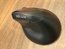 多彩（Delux）M618miniDB人体工程学鼠标 立式垂直鼠标 无线蓝牙鼠标双模笔记本电脑办公 干电池版 黑色 实拍图