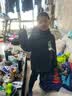 左西儿童羽绒服2026新款男童冬季保暖抗寒白鸭绒连帽面包服 黑色 150 实拍图