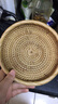 艺斑斓 越南手工编织篮藤编收纳筐家用水果篮竹篮筐针线馒头筐野餐篮 浅口水果盘小号19*3 实拍图