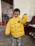 B.Duck小黄鸭童装儿童羽绒服冬季新款男童保暖正反两面穿外套 黄色 110 cm 实拍图