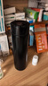 炊大皇保温杯 316L医用级不锈钢茶水分离商务便携智能保温杯 黑色 490ml 实拍图