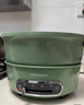 摩飞电器（Morphyrichards）多功能锅一锅多用 电锅炒菜一体不粘锅 分离式电炒锅电煮锅小电锅 鸳鸯电火锅料理锅 3L 清新绿（标配深煮锅+鸳鸯盘） 实拍图
