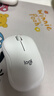 罗技（Logitech）M221 轻音鼠标 无线鼠标 办公鼠标 对称鼠标 带无线微型接收器 米白色 实拍图