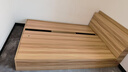 百瑞熙 床 双人床现代简约经济型板式床榻榻米高箱储物床 浅胡桃色1.5米*2米 床 配套10cm厚床垫 1件柜 实拍图
