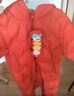 巴拉巴拉童装婴儿连体衣轻薄羽绒服宝宝衣服2025冬装抱衣爬服男童女童萌趣 红色糖葫芦-白鸭绒 100 cm-充绒量53g 实拍图