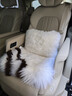 百冉皮毛一体冬季纯羊毛汽车坐垫长毛无靠背座垫真毛车垫单片方垫毛垫 前排一片+1个腰靠白色 其他车型留言车型(95%车型可用) 实拍图