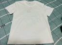 超值棉柔t恤男 圆领长袖t恤男打底衫半袖情侣加厚德绒上衣t恤衫 白色（短袖） XL （125-140斤） 实拍图