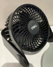 得力（deli）USB桌面风扇迷你轻音小电扇家用卧室学生宿舍办公室台式桌面扇台夹扇 黑 实拍图